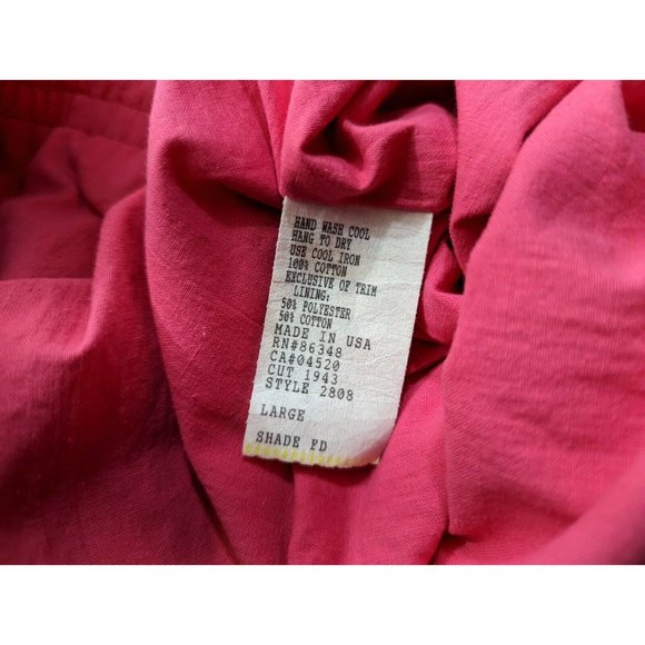 Vintage 80s Skirt Jacket Set Pink Oversize Midi Misses Size L XL - Picture 11 of 16